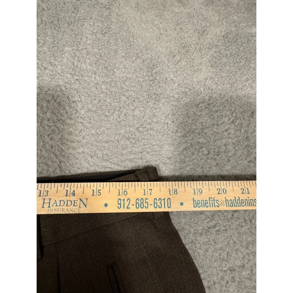 Hugo Boss Mens Brown 100% Virgin Wool Pleated Dress Pants Straight Leg 34x30 - Picture 3 of 7